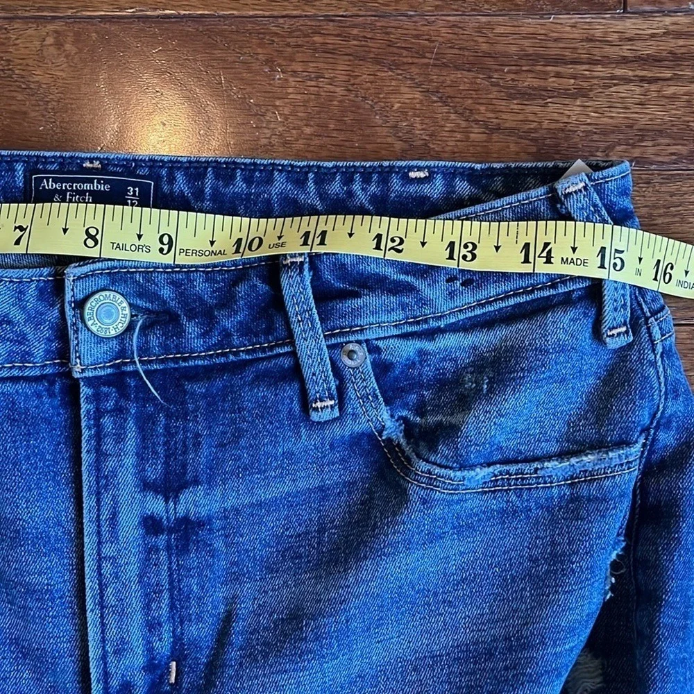 Abercrombie & Fitch | Simone High Rise Ankle Crop‎ Flare Embroidered Jean 31/12